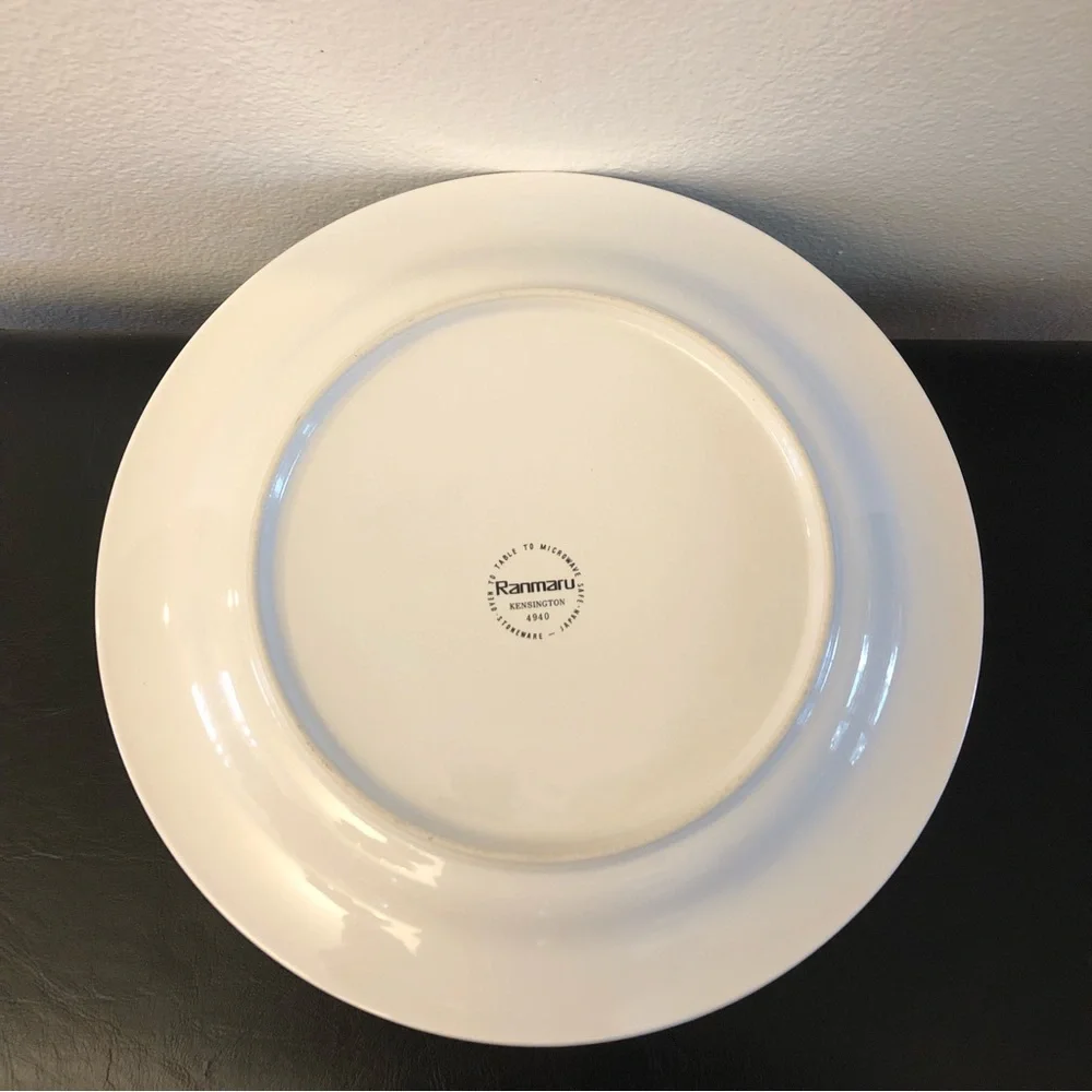 Vintage Ranmaru Kensington 4940 Table To Microwave Japan Plates Set Of Four - Picture 4 of 6